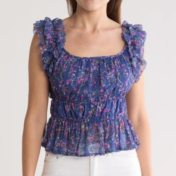 French Connection "Gretha Hallie" Floral Top - Picture 1 of 4